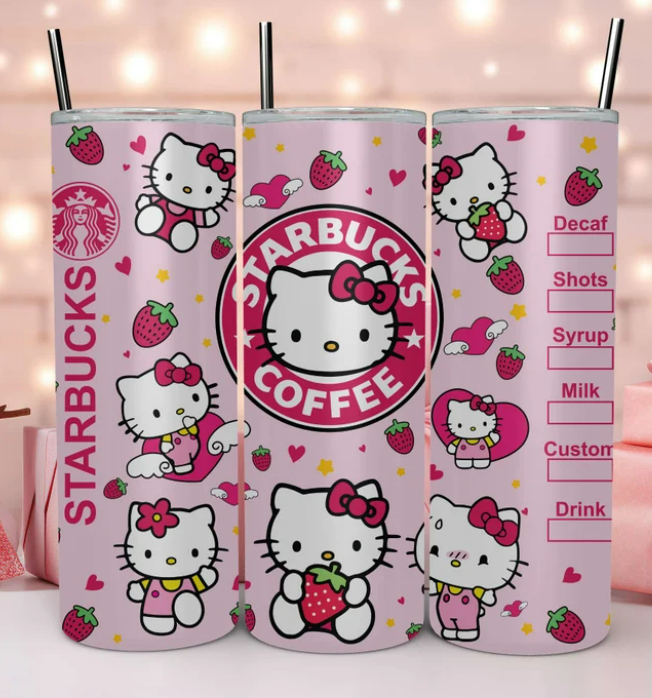 Hello Kitty inspired SB 20oz tumbler