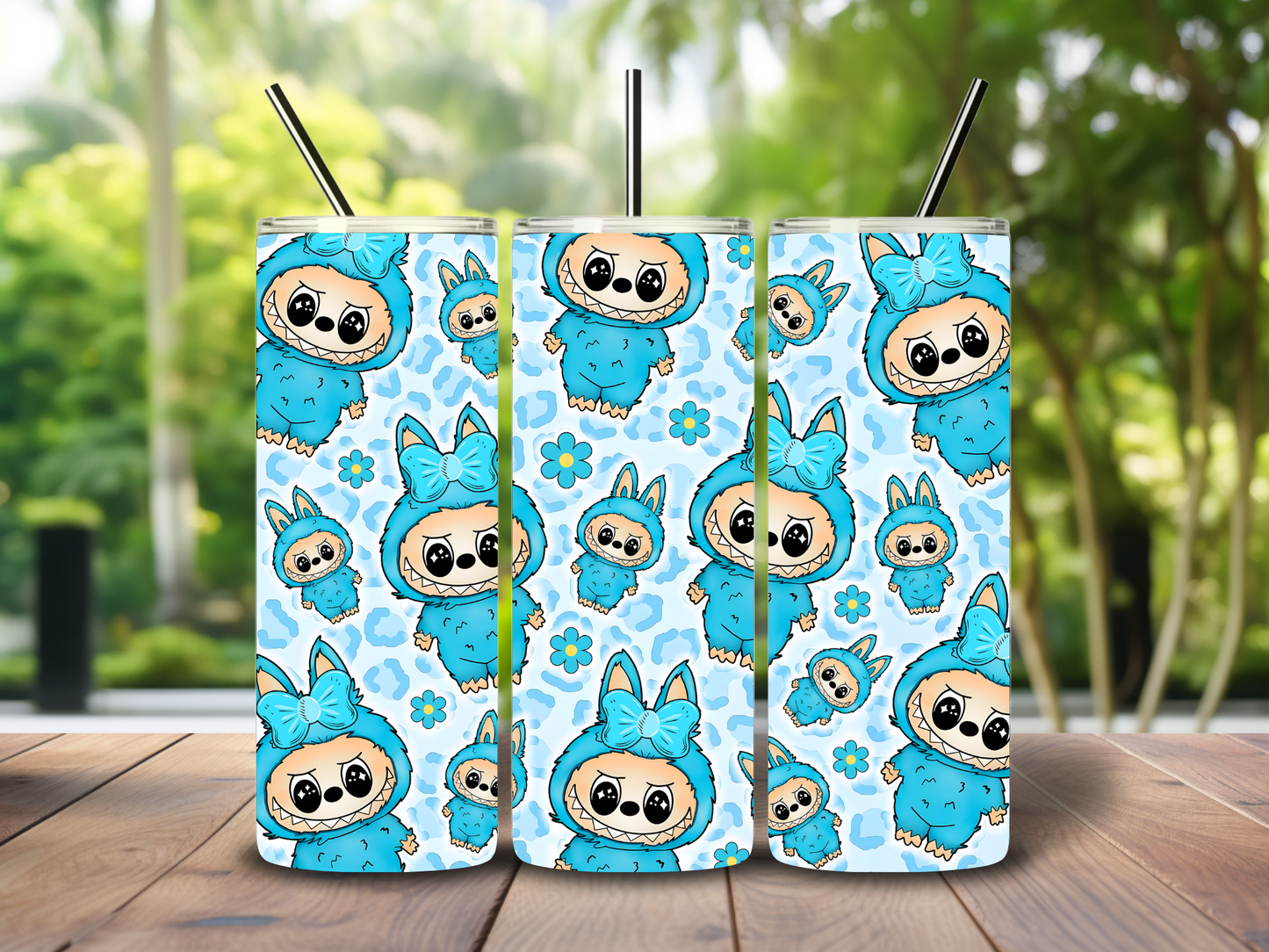 Blue Labubu 20oz tumbler