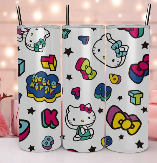 Hello Kitty inspired 20oz tumbler