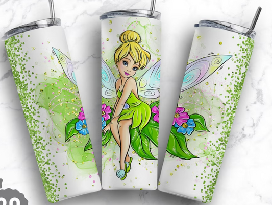 Tinkerbell inspired 20oz tumbler